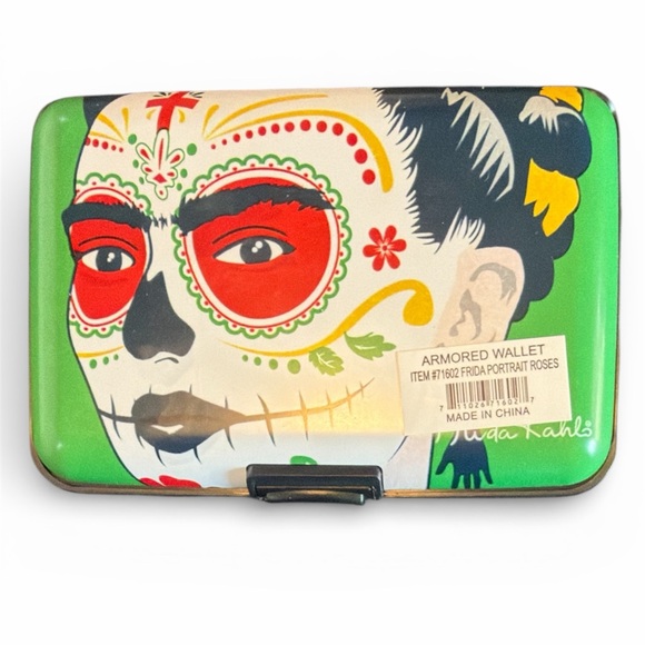 NWT Frida Kahlo Armored Wallet with Floral Design - Picture 8 of 8